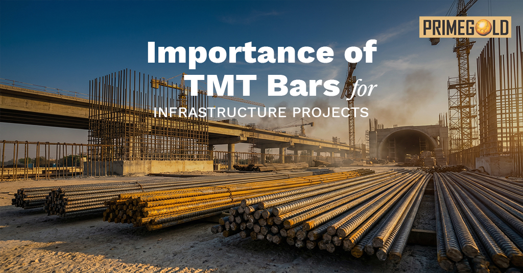 TMT bars used in infrastructure projects for strong construction